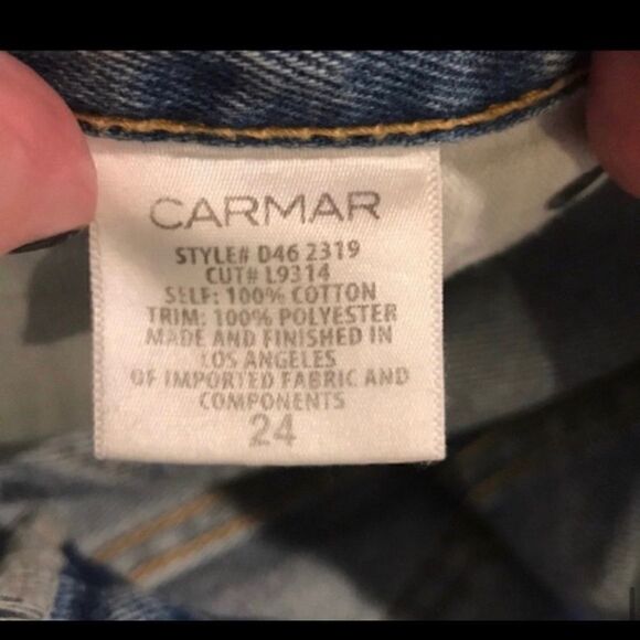 LF CARMAR HIGH RISE LOOSE FIT SLASHED LEG JEANS 24 - Picture 6 of 7
